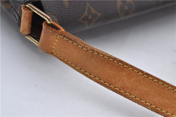 Authentic Louis Vuitton Monogram Musette Shoulder Cross Body Bag M51256 LV 7496D