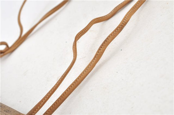 Authentic GUCCI Micro GG PVC Leather Shoulder Cross Body Bag Purse Brown 7504C