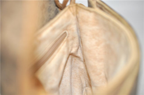 Authentic GUCCI Micro GG PVC Leather Shoulder Cross Body Bag Purse Brown 7504C