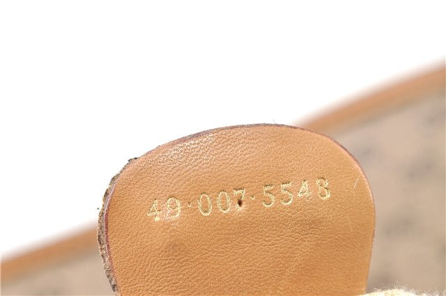 Authentic GUCCI Micro GG PVC Leather Shoulder Cross Body Bag Purse Brown 7504C