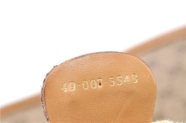 Authentic GUCCI Micro GG PVC Leather Shoulder Cross Body Bag Purse Brown 7504C