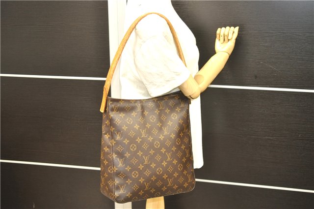 Authentic Louis Vuitton Monogram Looping GM Shoulder Bag M51145 LV 7505D