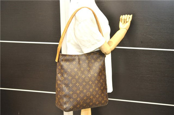 Authentic Louis Vuitton Monogram Looping GM Shoulder Bag M51145 LV 7505D