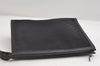 Authentic GUCCI Micro GG Canvas Leather Clutch Hand Bag Purse Black 7505I