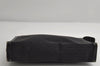Authentic GUCCI Micro GG Canvas Leather Clutch Hand Bag Purse Black 7505I