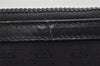 Authentic GUCCI Micro GG Canvas Leather Clutch Hand Bag Purse Black 7505I