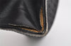 Authentic GUCCI Micro GG Canvas Leather Clutch Hand Bag Purse Black 7505I