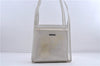 Authentic GUCCI 2Way Shoulder Hand Bag Purse Vinyl Leather Clear White 7506C