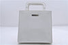 Authentic GUCCI 2Way Shoulder Hand Bag Purse Vinyl Leather Clear White 7506C