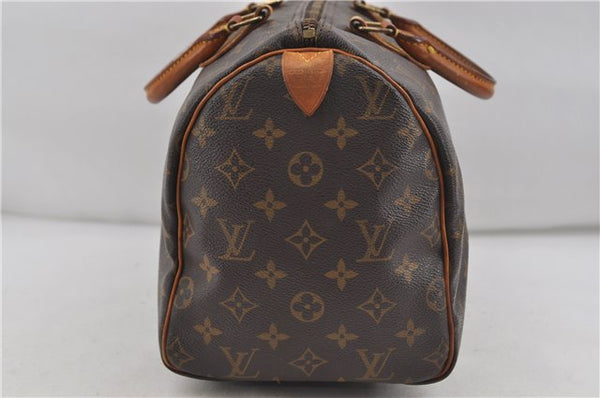 Authentic Louis Vuitton Monogram Speedy 30 Hand Boston Bag M41526 LV 7510D