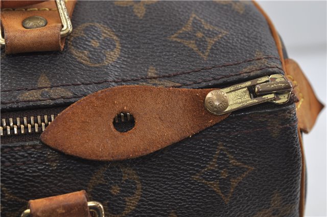 Authentic Louis Vuitton Monogram Speedy 30 Hand Boston Bag M41526 LV 7510D