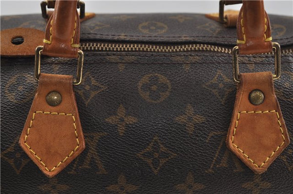 Authentic Louis Vuitton Monogram Speedy 30 Hand Boston Bag M41526 LV 7510D