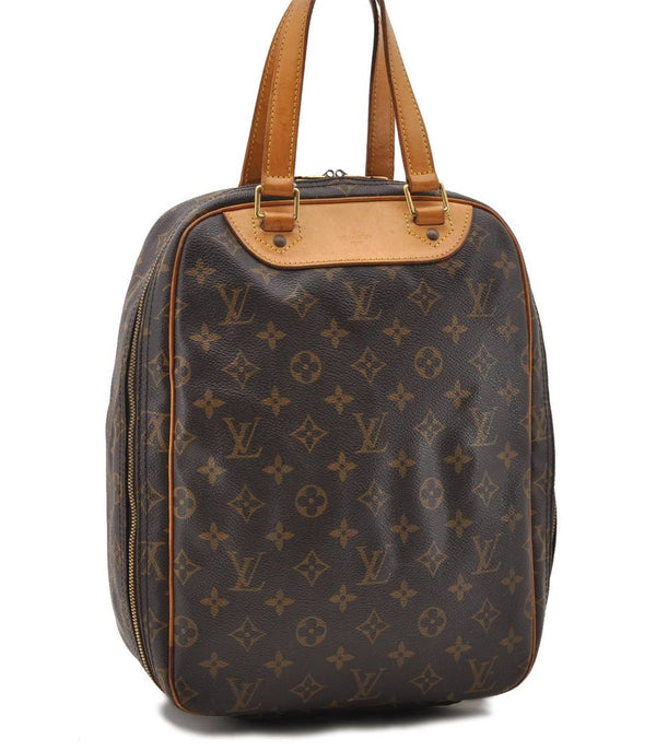 Authentic LOUIS VUITTON Monogram Excursion Hand Bag M41450 LV 7511C