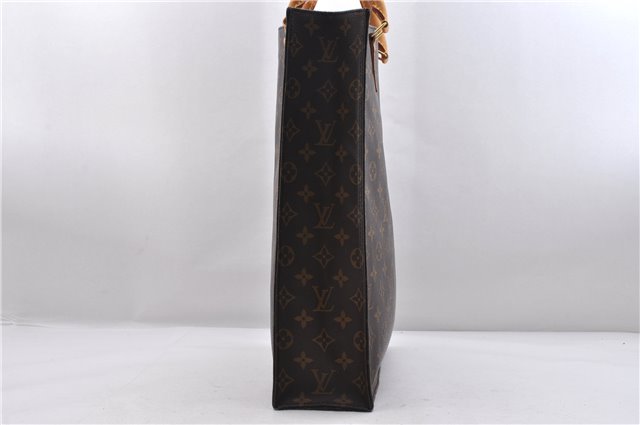 Authentic LOUIS VUITTON Monogram Sac Plat Hand Bag M51140 LV 7516C
