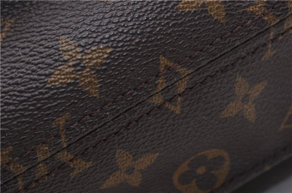 Authentic LOUIS VUITTON Monogram Sac Plat Hand Bag M51140 LV 7516C