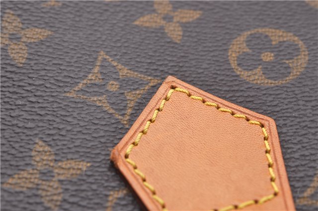 Authentic LOUIS VUITTON Monogram Sac Plat Hand Bag M51140 LV 7516C