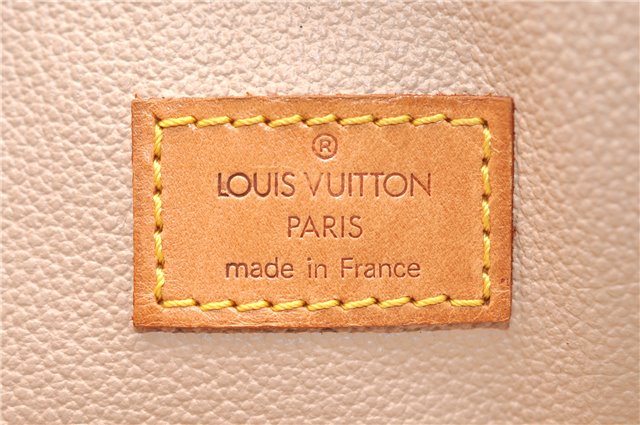 Authentic LOUIS VUITTON Monogram Sac Plat Hand Bag M51140 LV 7516C