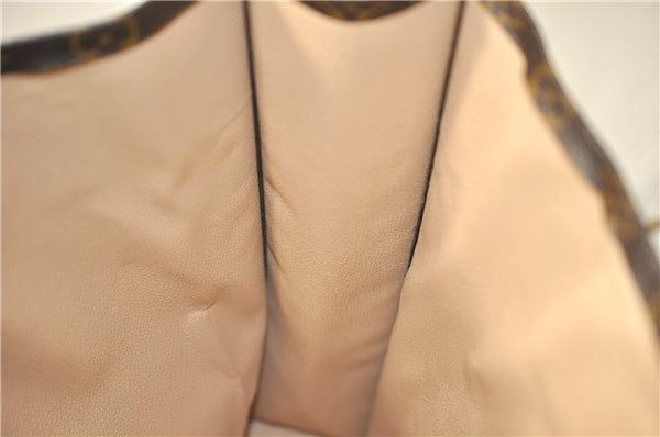 Authentic LOUIS VUITTON Monogram Sac Plat Hand Bag M51140 LV 7516C