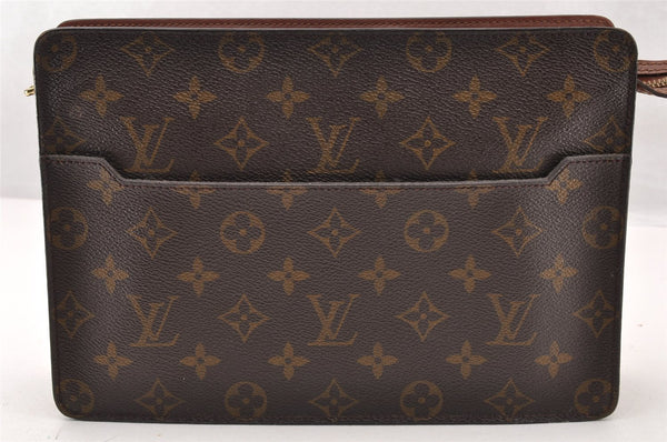 Authentic Louis Vuitton Monogram Pochette Homme Clutch Hand Bag M51795 LV 7516I