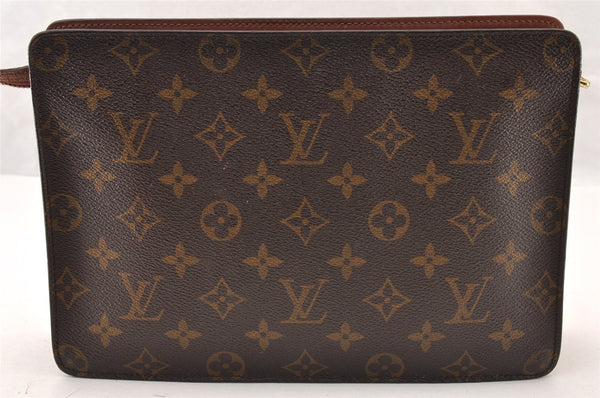 Authentic Louis Vuitton Monogram Pochette Homme Clutch Hand Bag M51795 LV 7516I