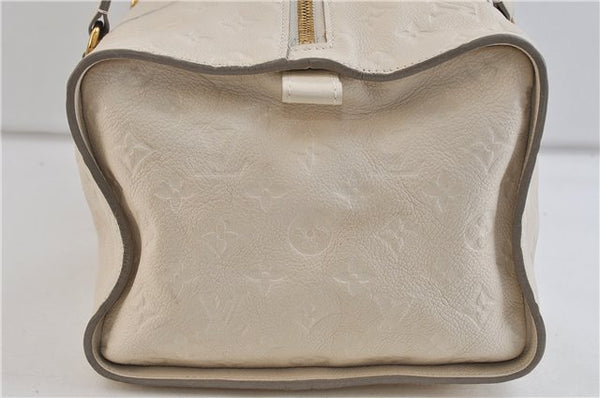 Auth LOUIS VUITTON Monogram Empreinte Anspire Shoulder Hand Bag White LV 7521C