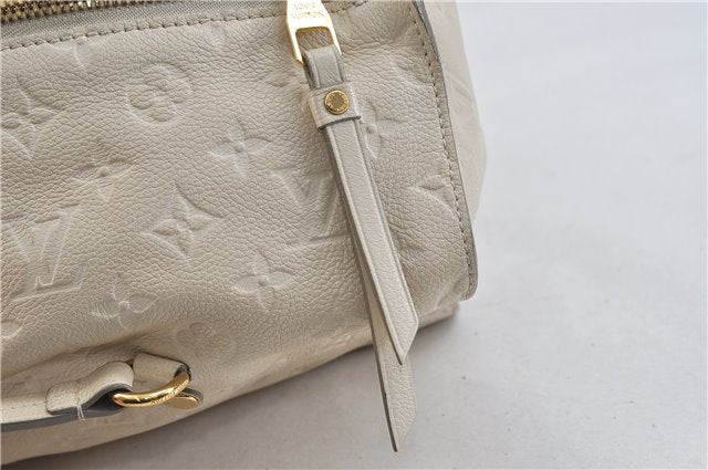 Auth LOUIS VUITTON Monogram Empreinte Anspire Shoulder Hand Bag White LV 7521C