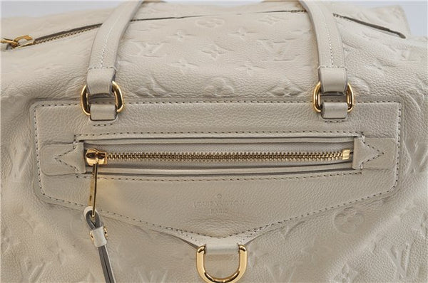 Auth LOUIS VUITTON Monogram Empreinte Anspire Shoulder Hand Bag White LV 7521C