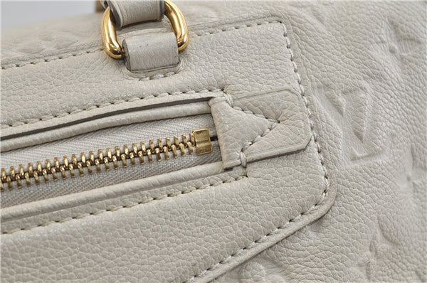 Auth LOUIS VUITTON Monogram Empreinte Anspire Shoulder Hand Bag White LV 7521C