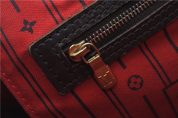 Authentic Louis Vuitton Damier Neverfull MM Shoulder Tote Bag N51105 LV 7521D