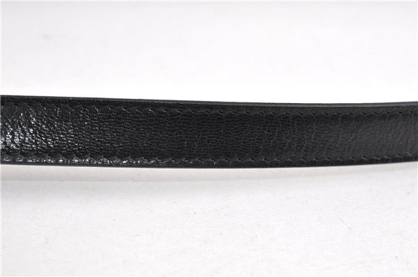 Authentic GUCCI Vintage Shoulder Hand Bag Purse Leather Black 7521F