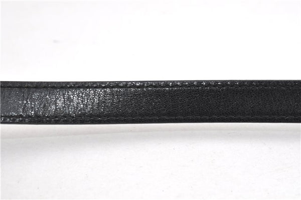 Authentic GUCCI Vintage Shoulder Hand Bag Purse Leather Black 7521F