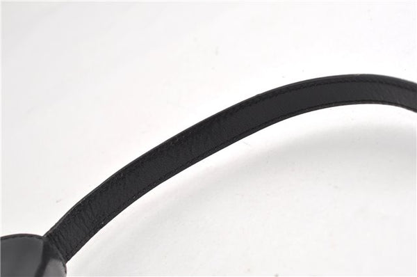 Authentic GUCCI Vintage Shoulder Hand Bag Purse Leather Black 7521F