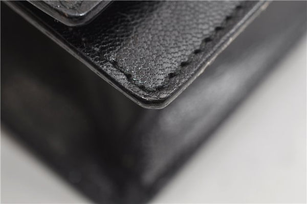 Authentic GUCCI Vintage Shoulder Hand Bag Purse Leather Black 7521F