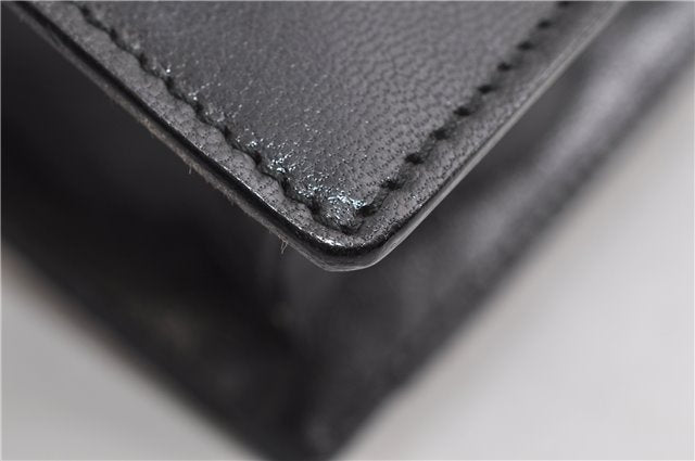 Authentic GUCCI Vintage Shoulder Hand Bag Purse Leather Black 7521F