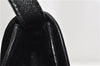 Authentic GUCCI Vintage Shoulder Hand Bag Purse Leather Black 7521F