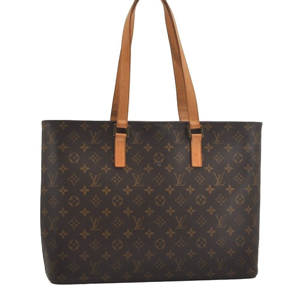 Authentic Louis Vuitton Monogram Luco Shoulder Tote Bag M51155 LV 7521I
