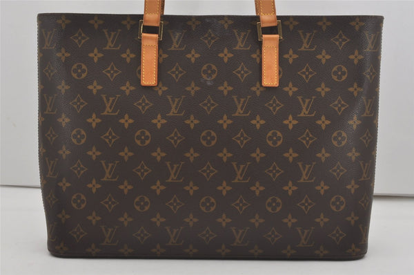Authentic Louis Vuitton Monogram Luco Shoulder Tote Bag M51155 LV 7521I