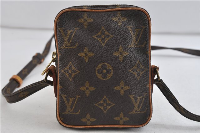 Auth LOUIS VUITTON Monogram Mini Poche Danube Shoulder Cross Bag M45268 LV 7524C