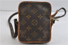 Auth LOUIS VUITTON Monogram Mini Poche Danube Shoulder Cross Bag M45268 LV 7524C