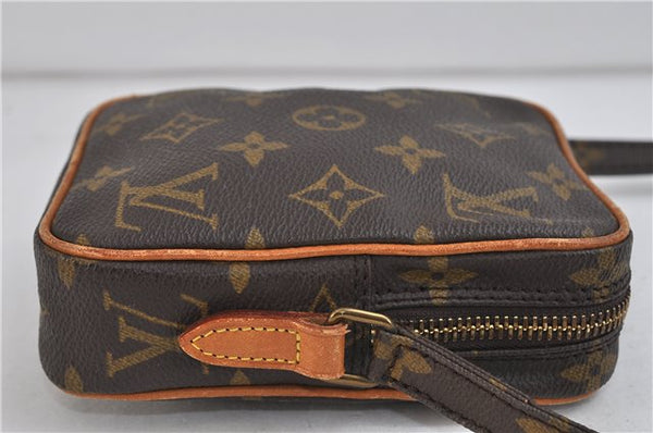 Auth LOUIS VUITTON Monogram Mini Poche Danube Shoulder Cross Bag M45268 LV 7524C