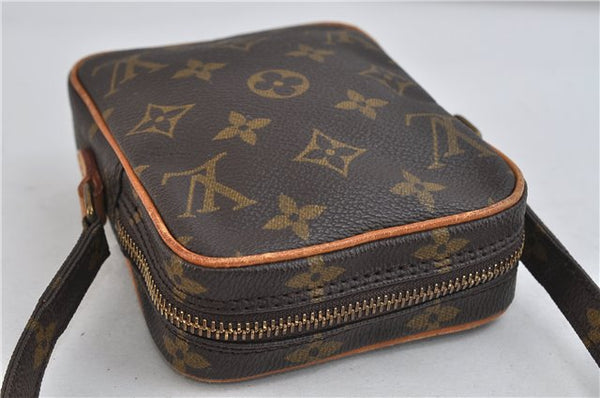 Auth LOUIS VUITTON Monogram Mini Poche Danube Shoulder Cross Bag M45268 LV 7524C
