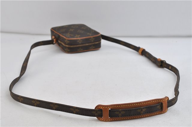 Auth LOUIS VUITTON Monogram Mini Poche Danube Shoulder Cross Bag M45268 LV 7524C