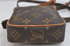 Auth LOUIS VUITTON Monogram Mini Poche Danube Shoulder Cross Bag M45268 LV 7524C