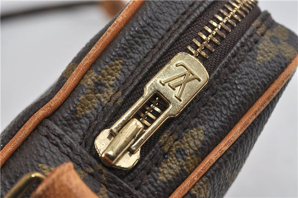 Auth LOUIS VUITTON Monogram Mini Poche Danube Shoulder Cross Bag M45268 LV 7524C