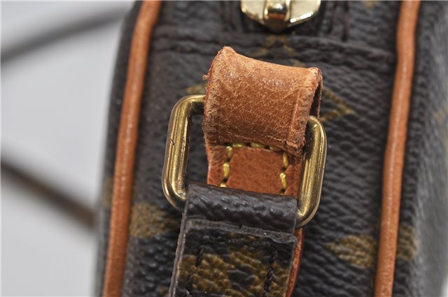 Auth LOUIS VUITTON Monogram Mini Poche Danube Shoulder Cross Bag M45268 LV 7524C