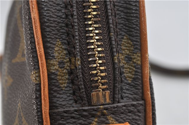 Auth LOUIS VUITTON Monogram Mini Poche Danube Shoulder Cross Bag M45268 LV 7524C