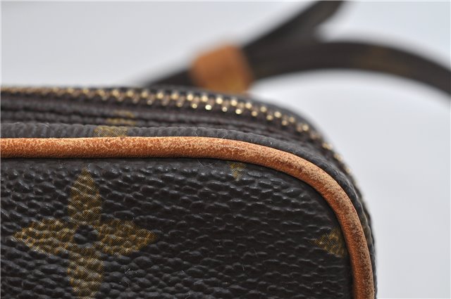 Auth LOUIS VUITTON Monogram Mini Poche Danube Shoulder Cross Bag M45268 LV 7524C