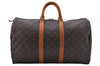 Authentic Louis Vuitton Monogram Keepall 45 Travel Boston Bag M41428 LV 7525D