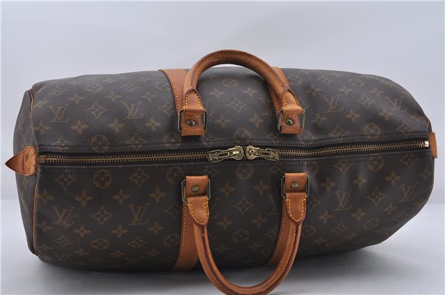 Authentic Louis Vuitton Monogram Keepall 45 Travel Boston Bag M41428 LV 7525D
