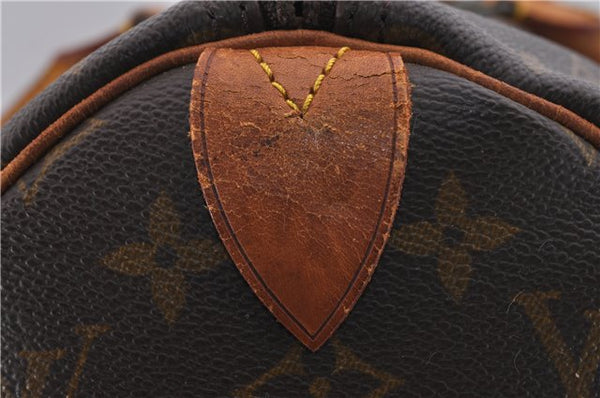 Authentic Louis Vuitton Monogram Keepall 45 Travel Boston Bag M41428 LV 7525D